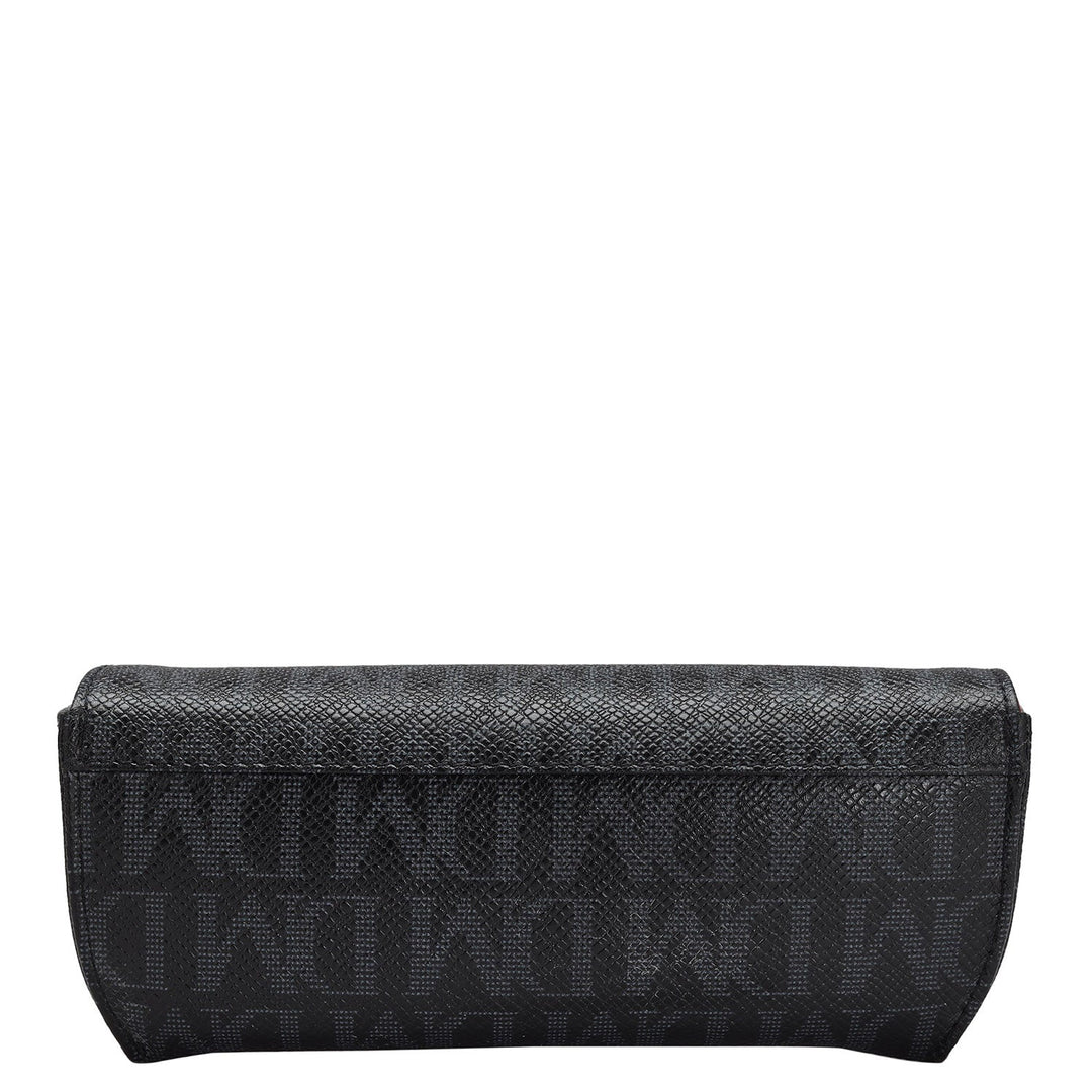 Monogram Leather Spectacle Case - Black