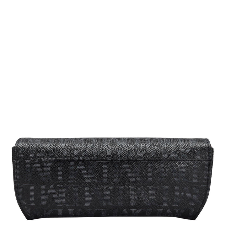 Monogram Leather Spectacle Case - Black