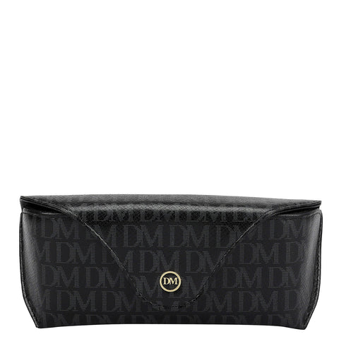 Monogram Leather Spectacle Case - Black