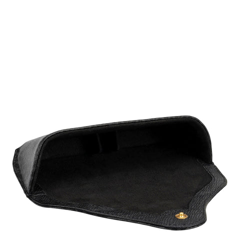 Monogram Leather Spectacle Case - Black