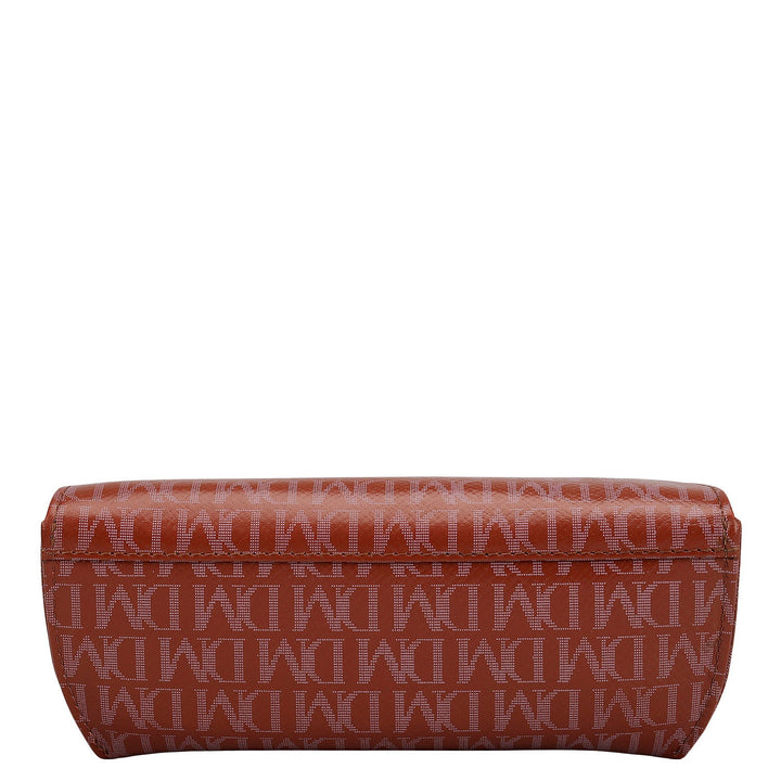 Monogram Leather Spectacle Case - Brick