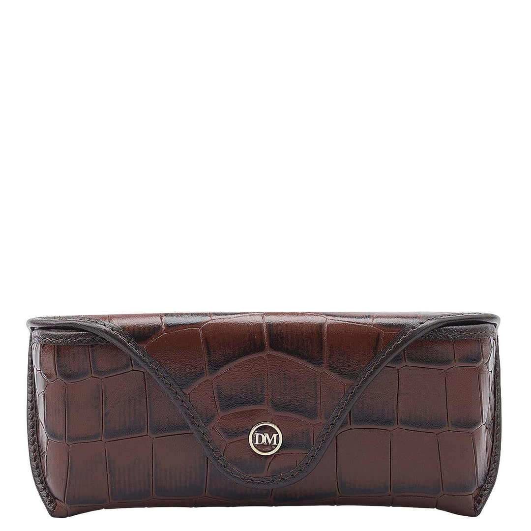 Croco Leather Spectacle Case - Date