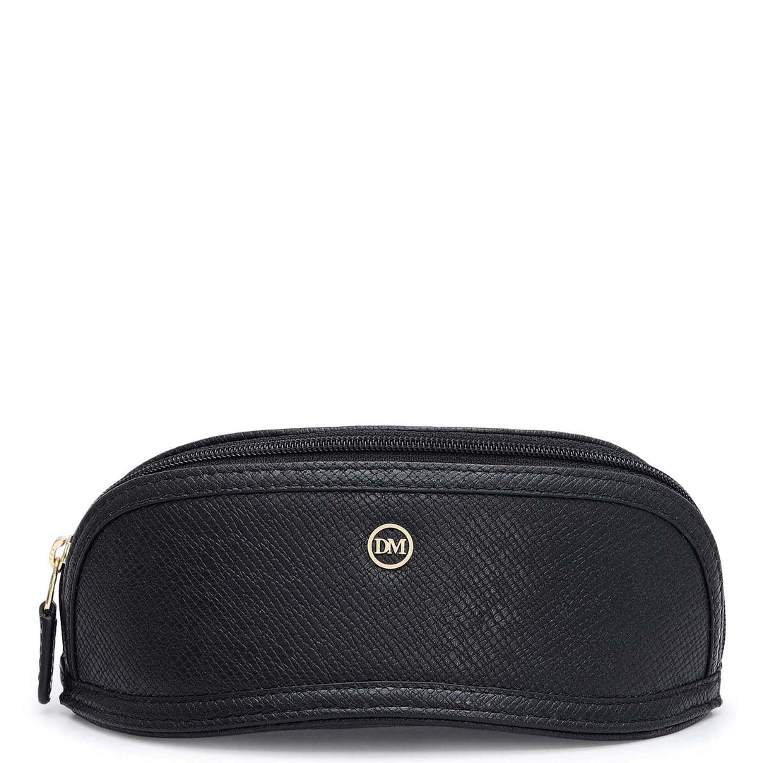Franzy Leather Spectacle Case - Black
