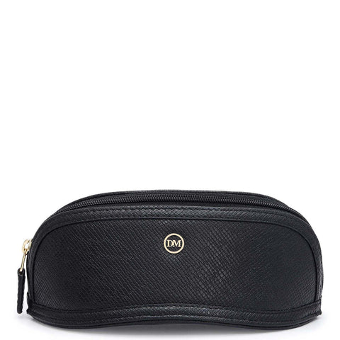 Franzy Leather Spectacle Case - Black