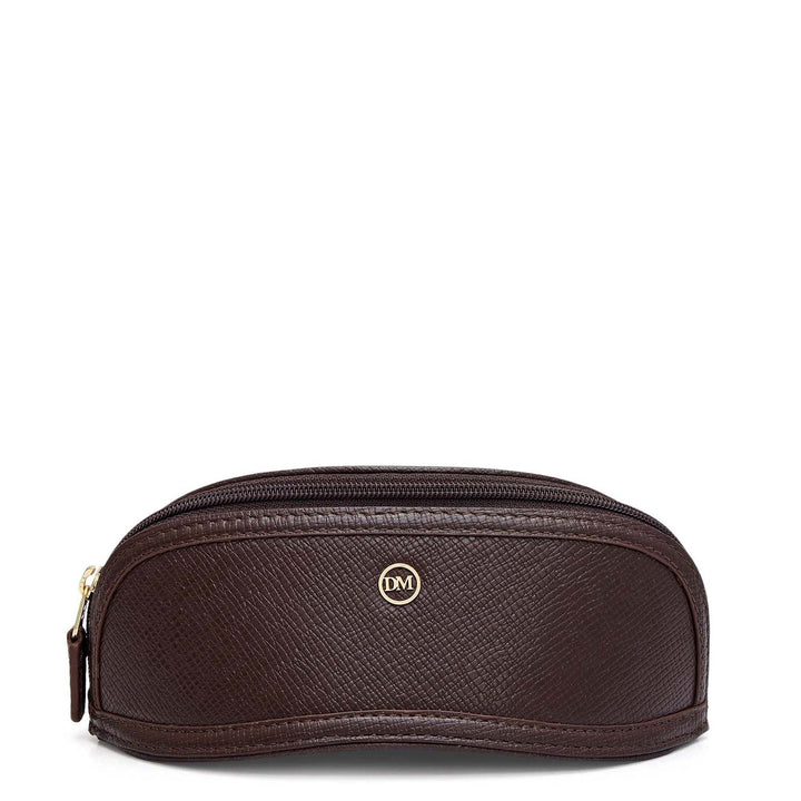 Franzy Leather Spectacle Case - Chocolate