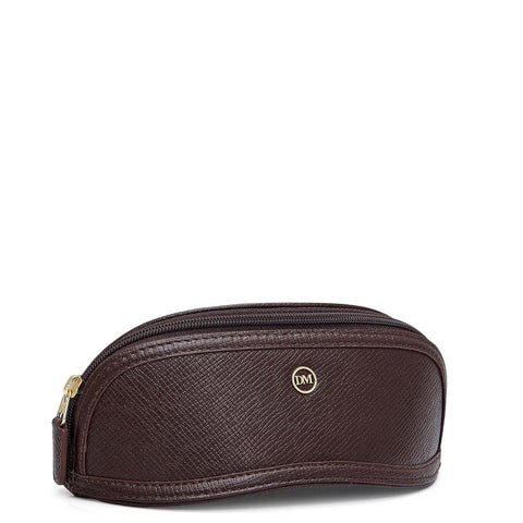 Franzy Leather Spectacle Case - Chocolate