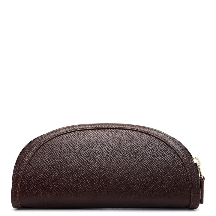 Franzy Leather Spectacle Case - Chocolate