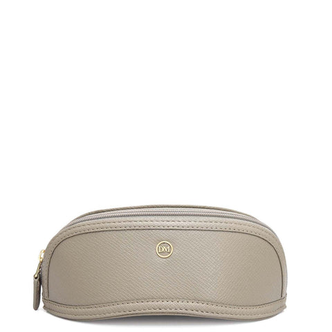 Franzy Leather Spectacle Case - Stone Grey