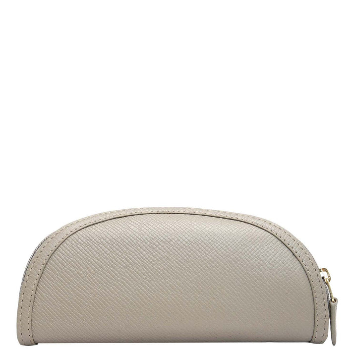 Franzy Leather Spectacle Case - Stone Grey