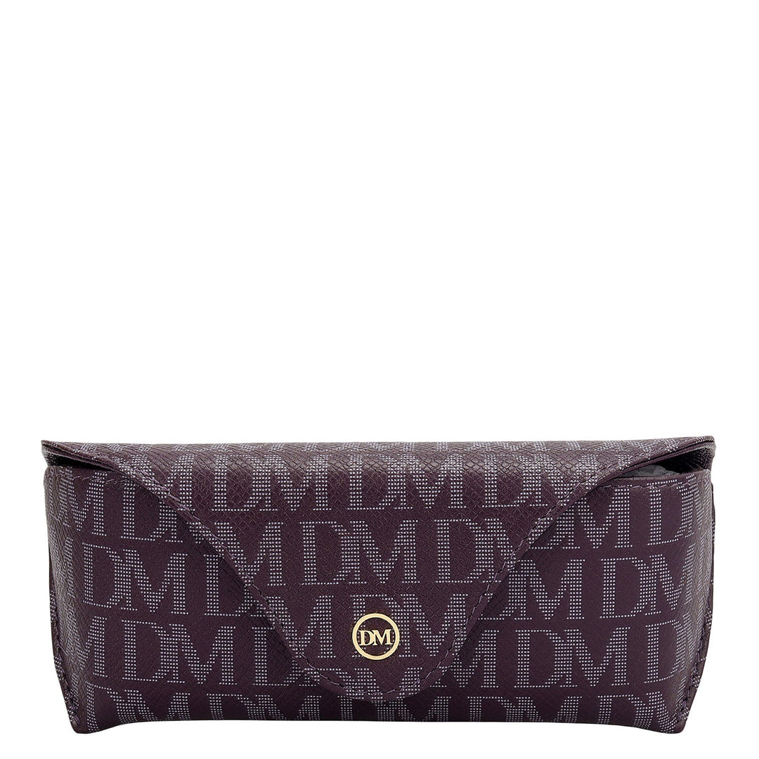 Monogram Leather Spectacle Case - Grapevine