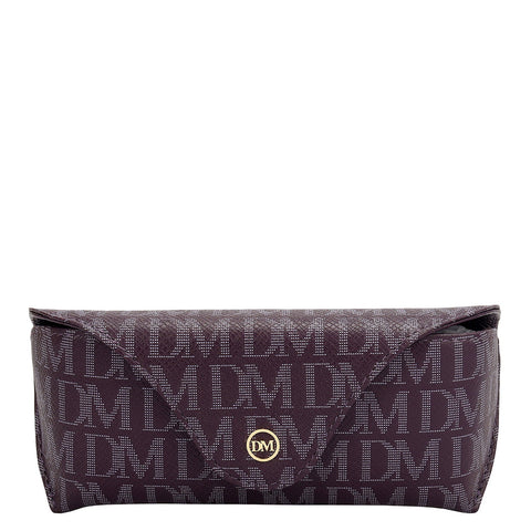 Monogram Leather Spectacle Case - Grapevine