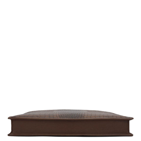 Croco Leather Laptop Sleeve - Date