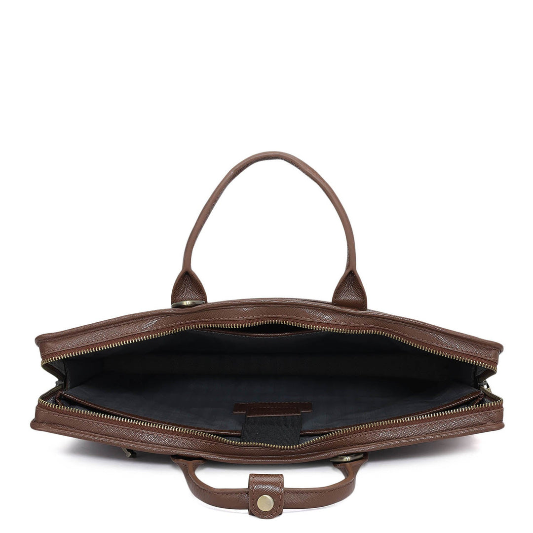 Croco Leather Laptop Sleeve - Date