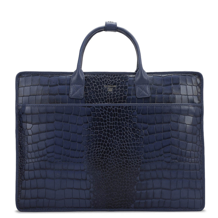 Croco Leather Laptop Sleeve - Stardust