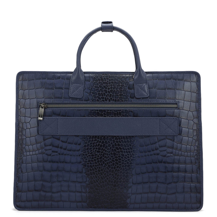 Croco Leather Laptop Sleeve - Stardust