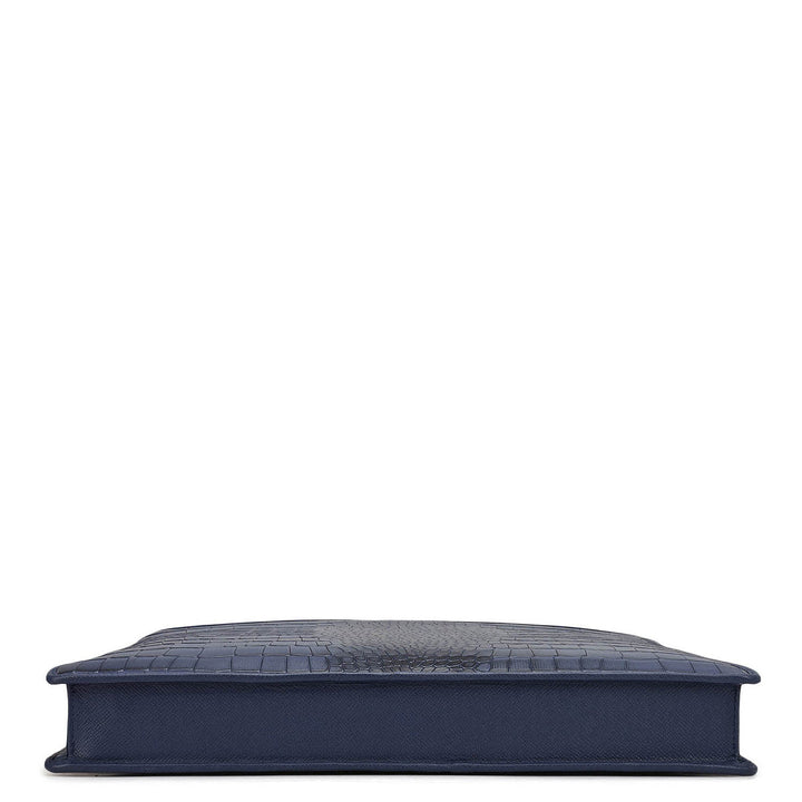 Croco Leather Laptop Sleeve - Stardust