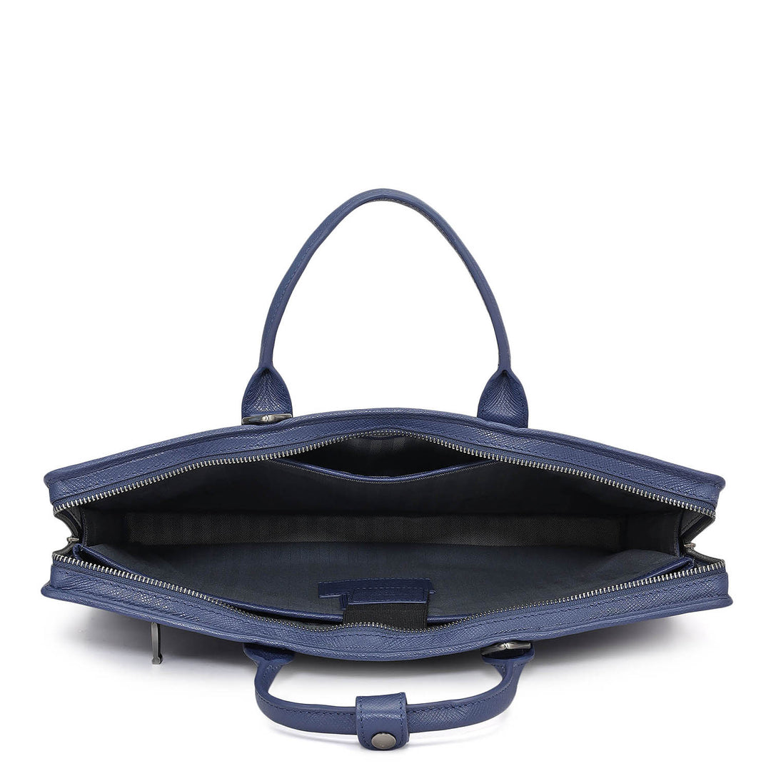 Croco Leather Laptop Sleeve - Stardust
