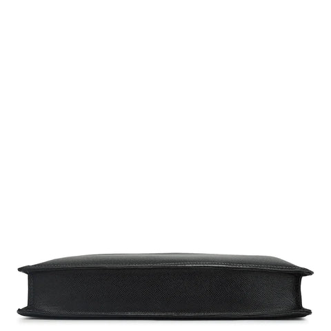 Black Franzy Leather Computer Sleeve - Upto - 15"