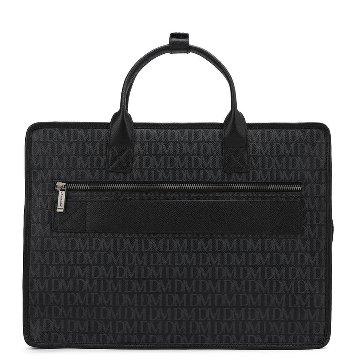 Monogram Leather Laptop Sleeve - Black