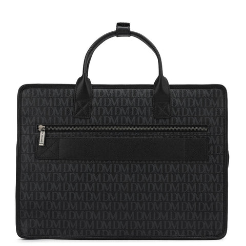 Monogram Leather Laptop Sleeve - Black