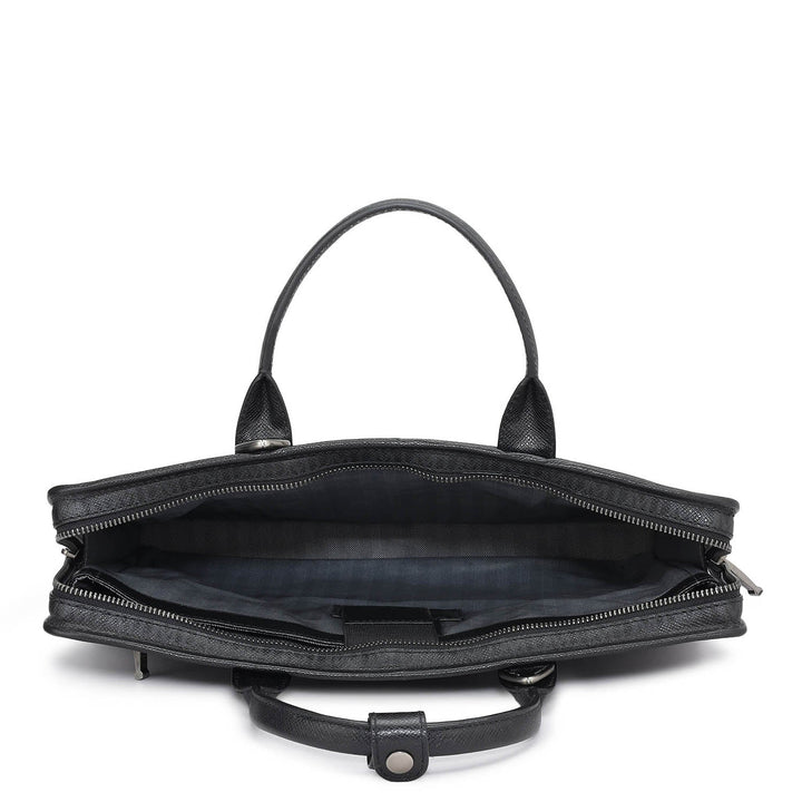 Monogram Leather Laptop Sleeve - Black