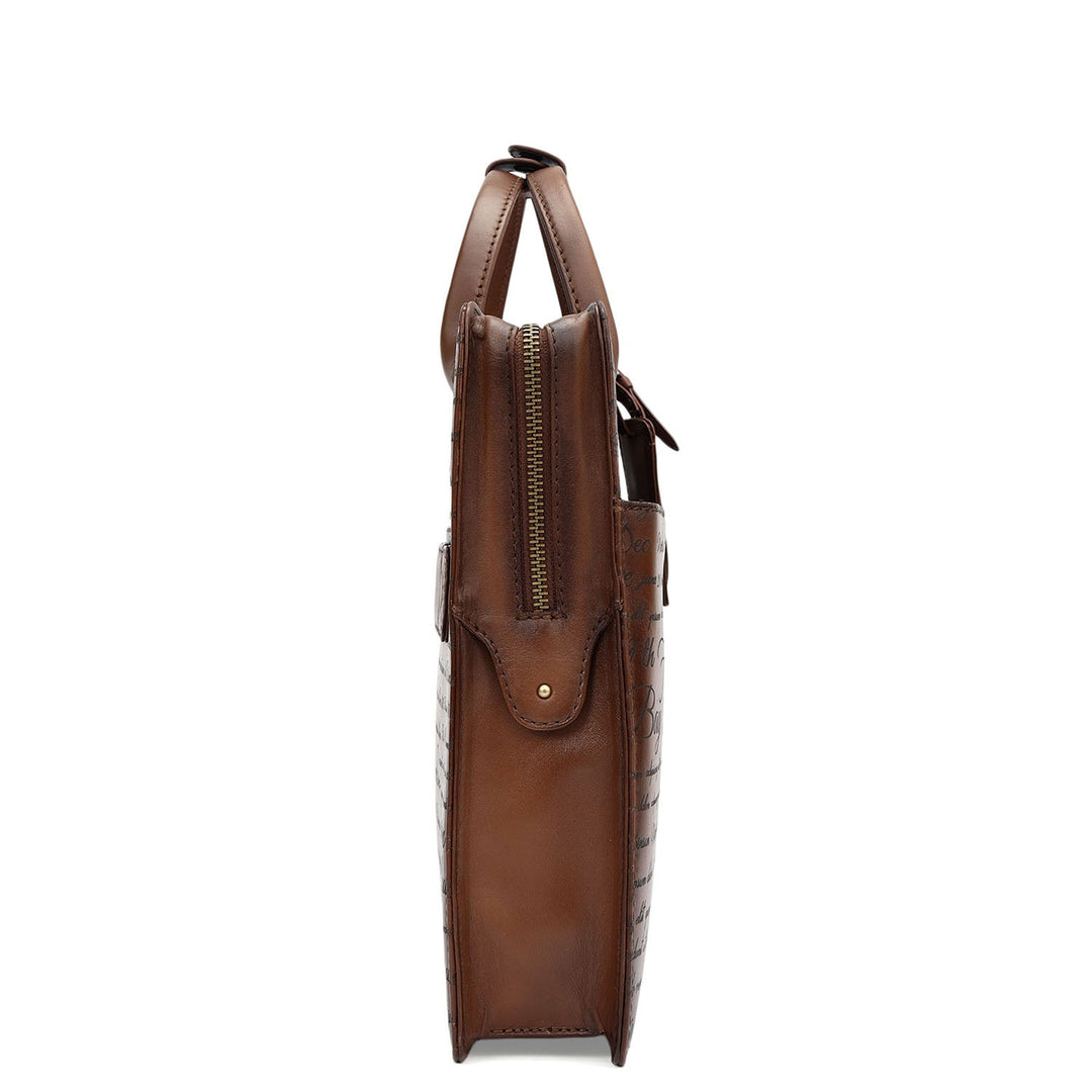 Signato Leather Laptop Sleeve - Cognac
