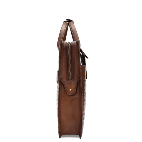 Signato Leather Laptop Sleeve - Cognac