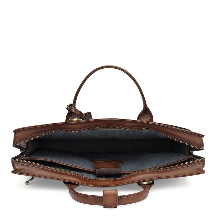Signato Leather Laptop Sleeve - Cognac