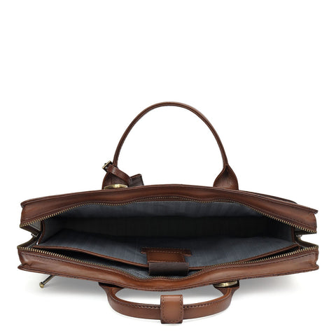 Signato Leather Laptop Sleeve - Cognac