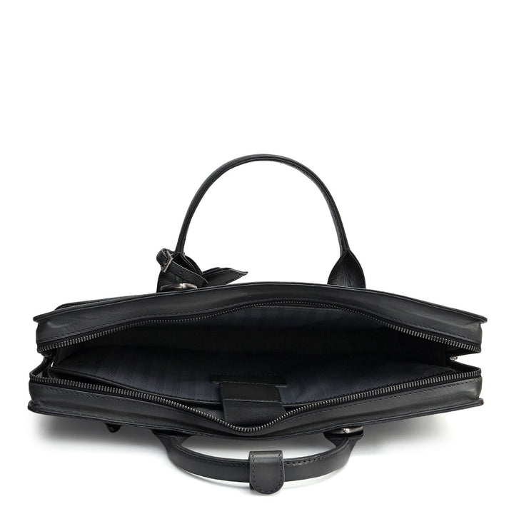 Signato Leather Laptop Sleeve - Grey