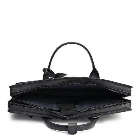 Signato Leather Laptop Sleeve - Grey