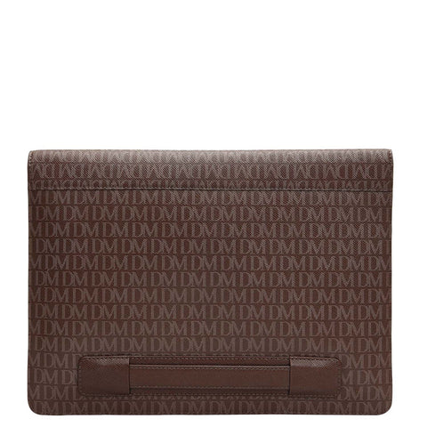 Monogram Leather Laptop Sleeve - Walnut