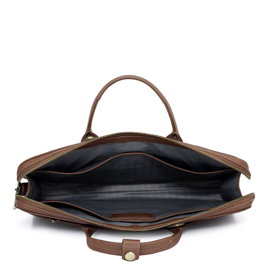 Croco Leather Laptop Sleeve - Date