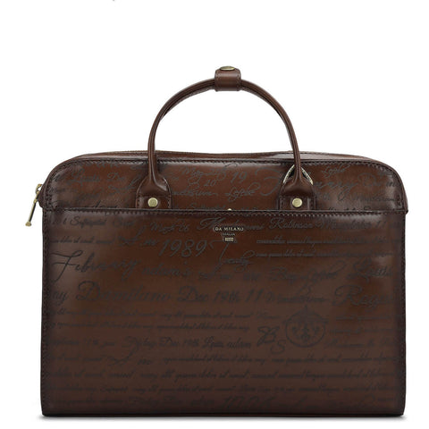 Signato Leather Laptop Sleeve - Cognac