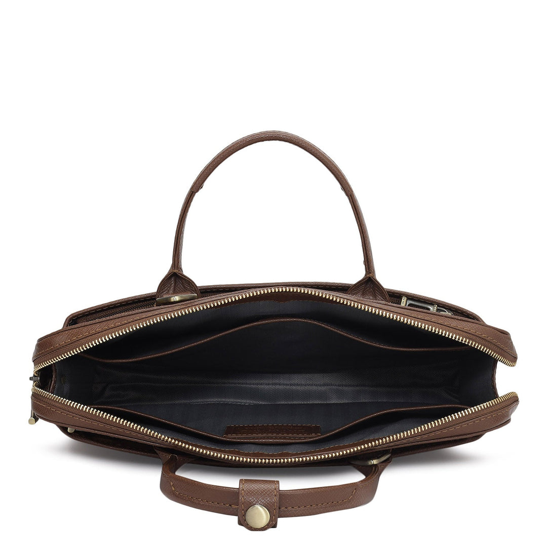 Croco Leather Laptop Sleeve - Date