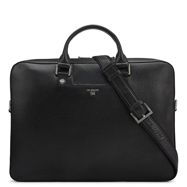 Franzy Leather Laptop Sleeve - Black