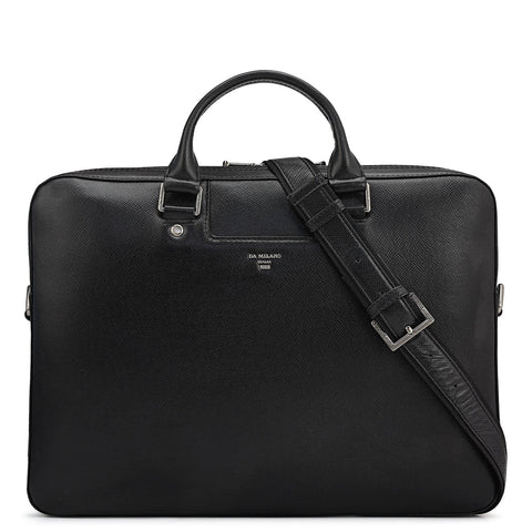 Franzy Leather Laptop Sleeve - Black