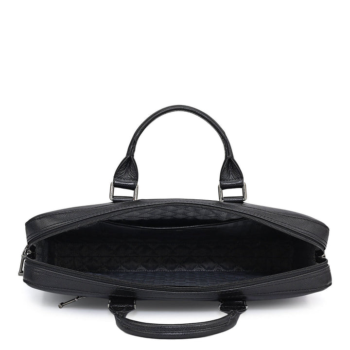 Franzy Leather Laptop Sleeve - Black