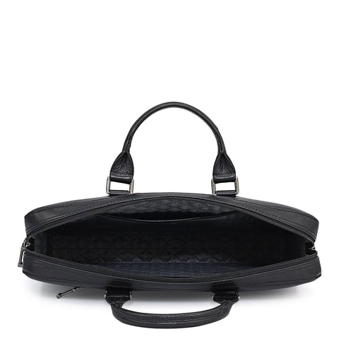 Franzy Leather Laptop Sleeve - Black