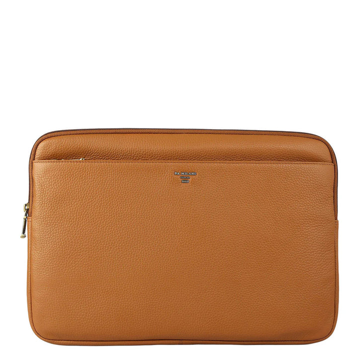 Wax Leather Laptop Sleeve - Caramel