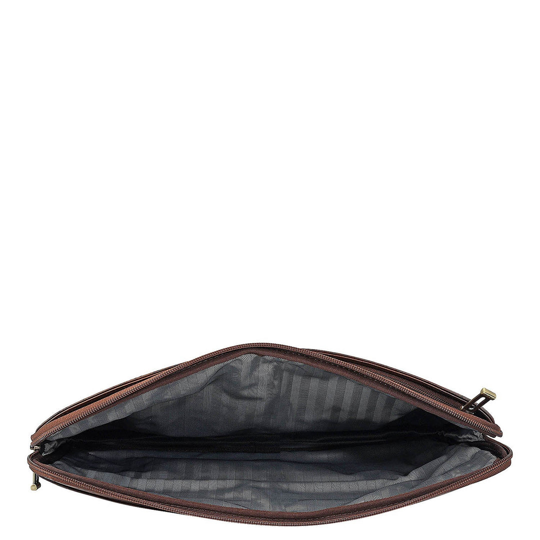 Signato Leather Laptop Sleeve - Cognac