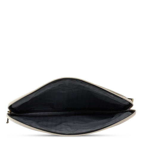 Wax Leather Laptop Sleeve - Khaki