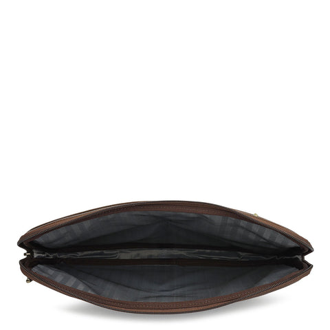 Wax Leather Laptop Sleeve - Mocha