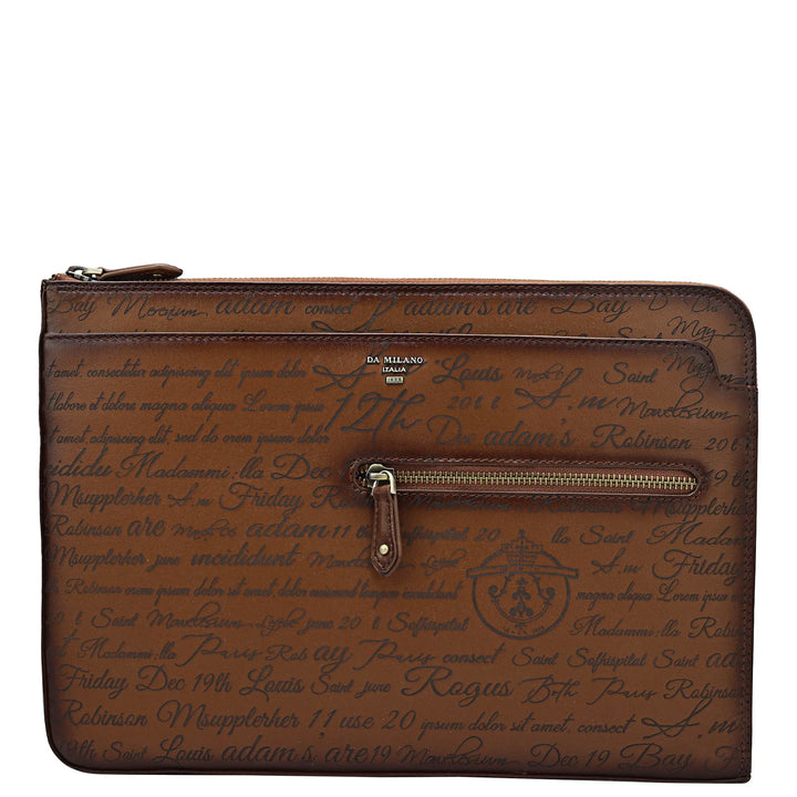 Signato Leather Laptop Sleeve - Cognac