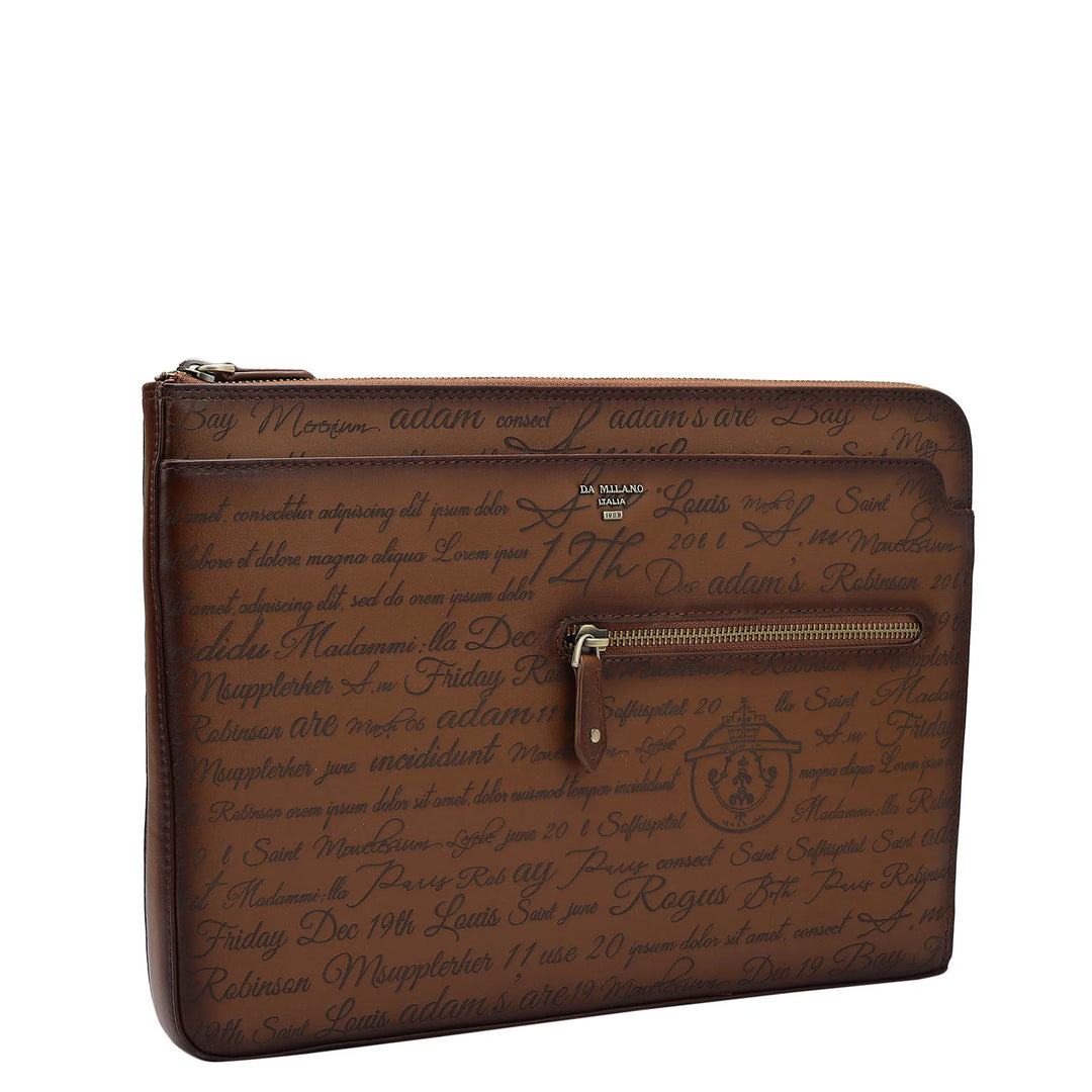 Signato Leather Laptop Sleeve - Cognac