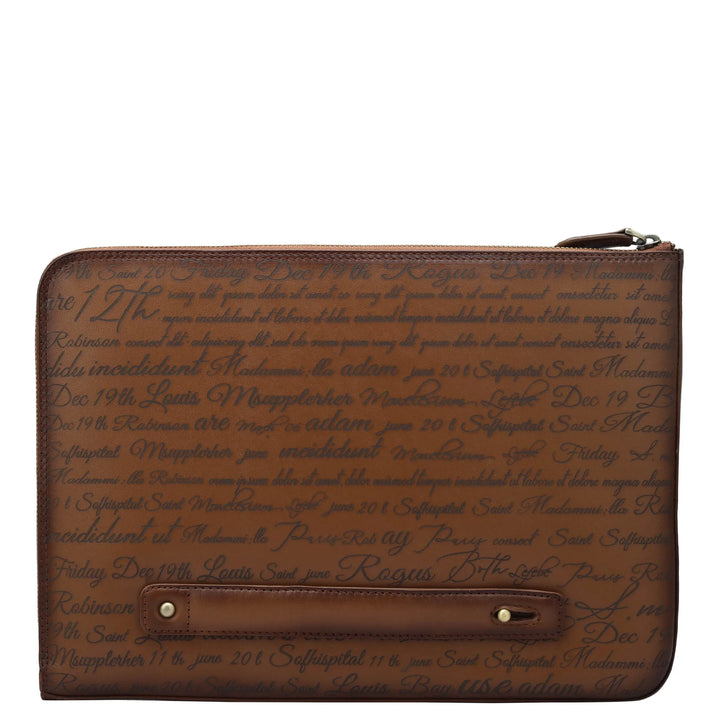 Signato Leather Laptop Sleeve - Cognac