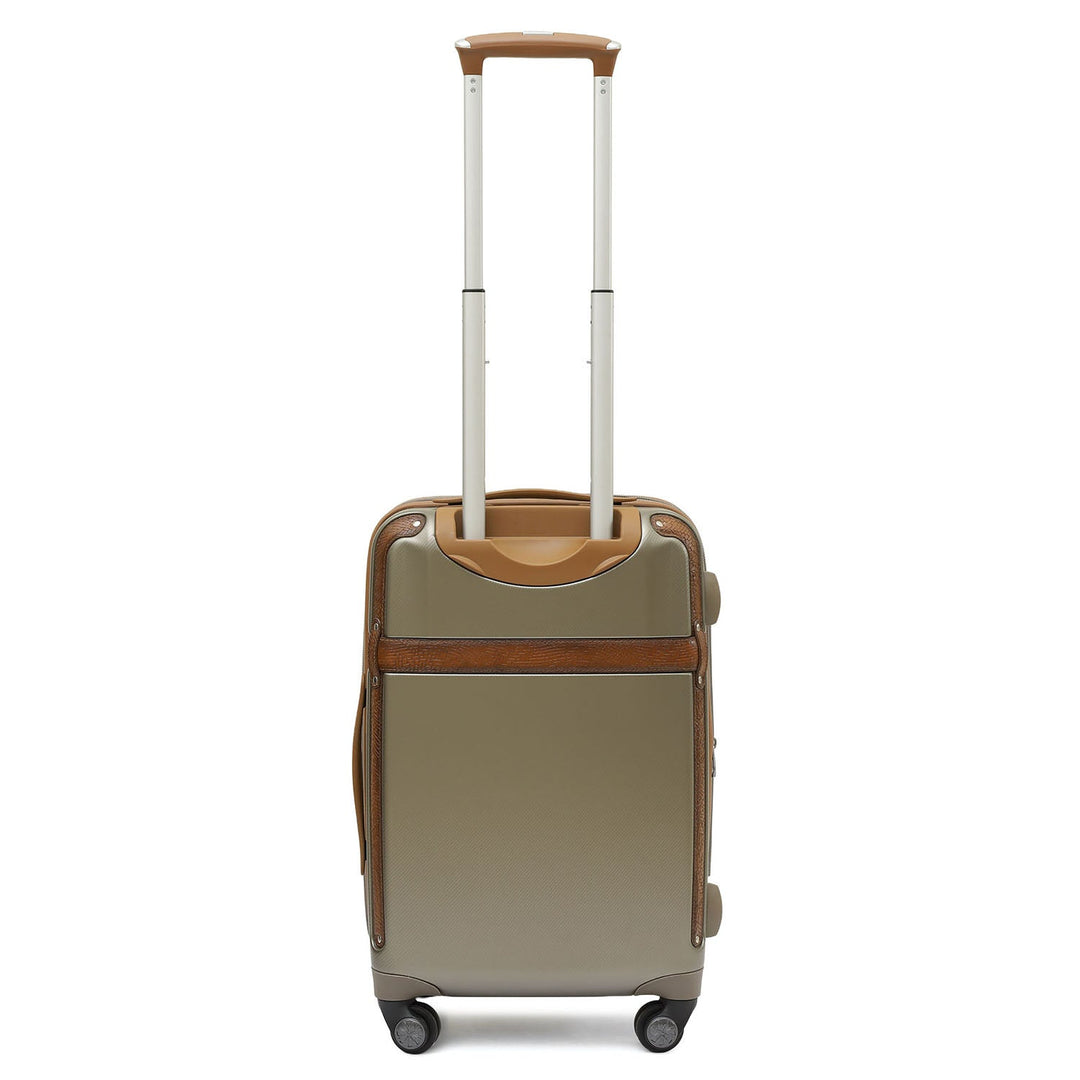 Emboss Leather Trolley (Small) - Champagne & Cognac