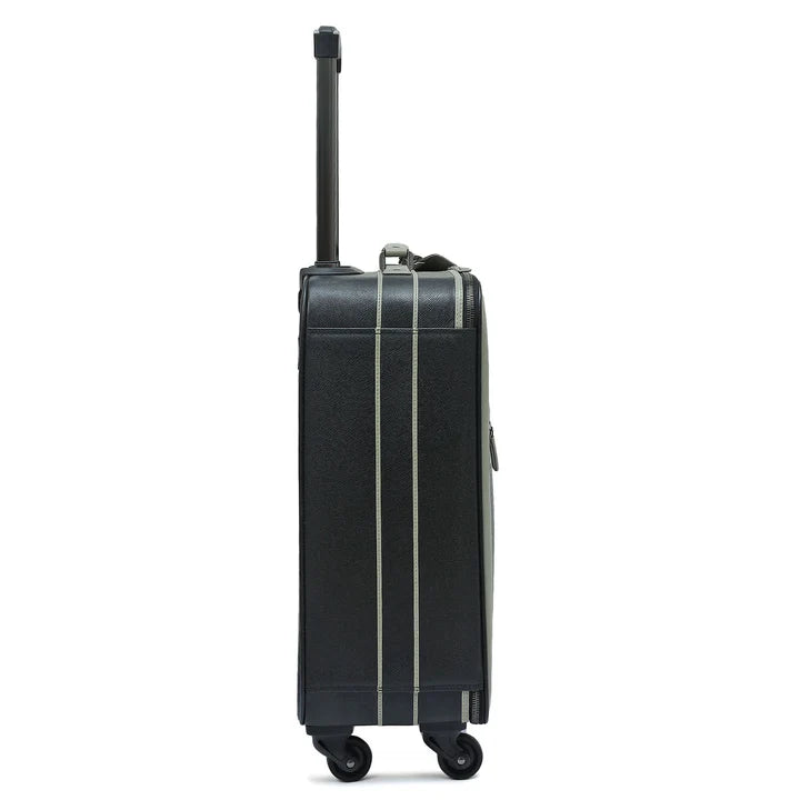 Franzy Leather Trolley - Black