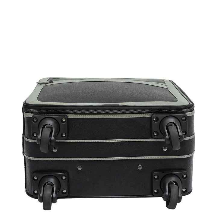 Franzy Leather Trolley - Black