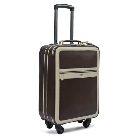 Franzy Leather Trolley - Chocolate